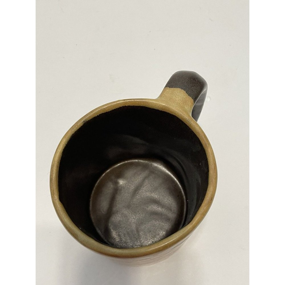 Mara of Mexico Brown Stoneware Coffee Mug Tea Cup Sun Energy Positivity Clarity - Picture 6 of 9